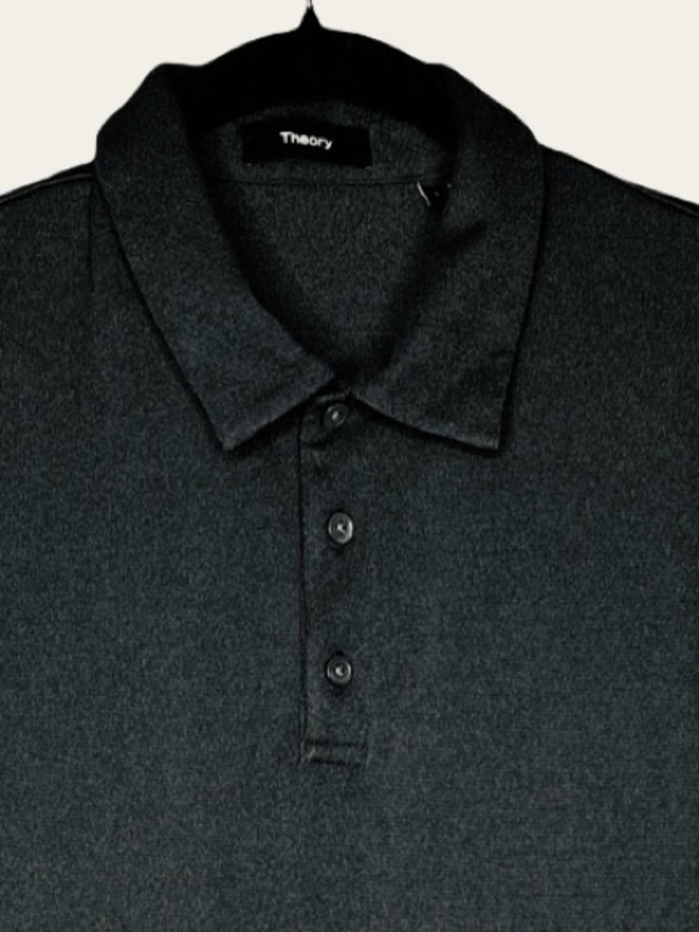 Theory Men's Polo Shirt Black Size Small